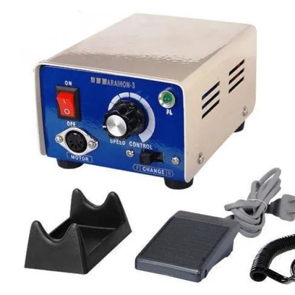 Marathon M3 Complete Set (Micromotor Engine+Foot Pedal+Control Box+Handpiece Stand+Pouch)