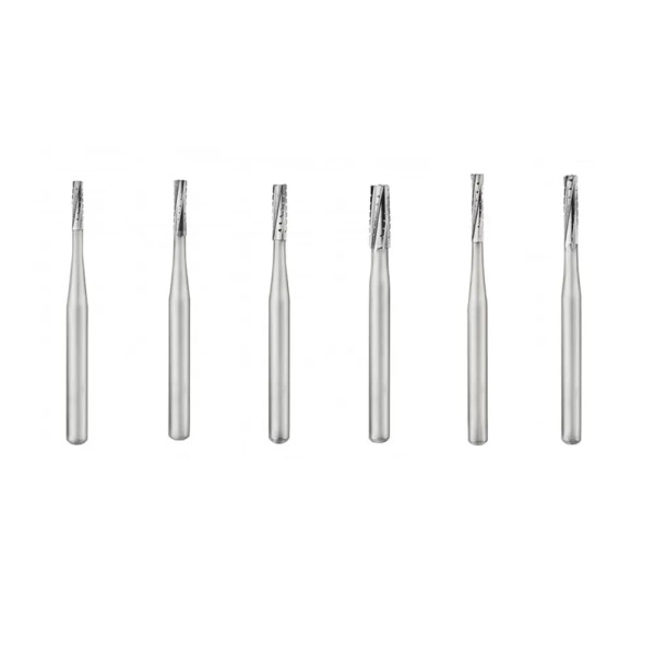 Ss White Carbide Bur Straight/Flat End Crosscut Fissure Fg (Pack Of 5)