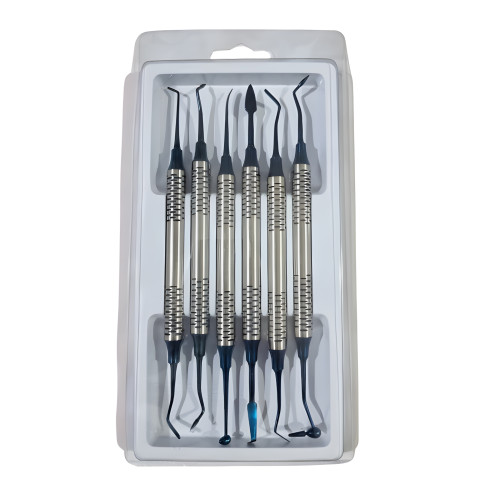 Imperial Dental Composite Filling Instrument Blue Handle Set of 6 Pcs 